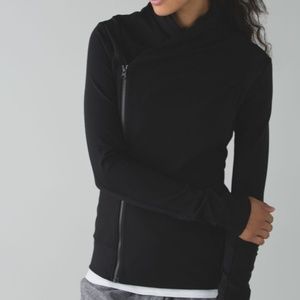 BLACK LULULEMON "BHAKTI" DOUBLE ZIP JACKET